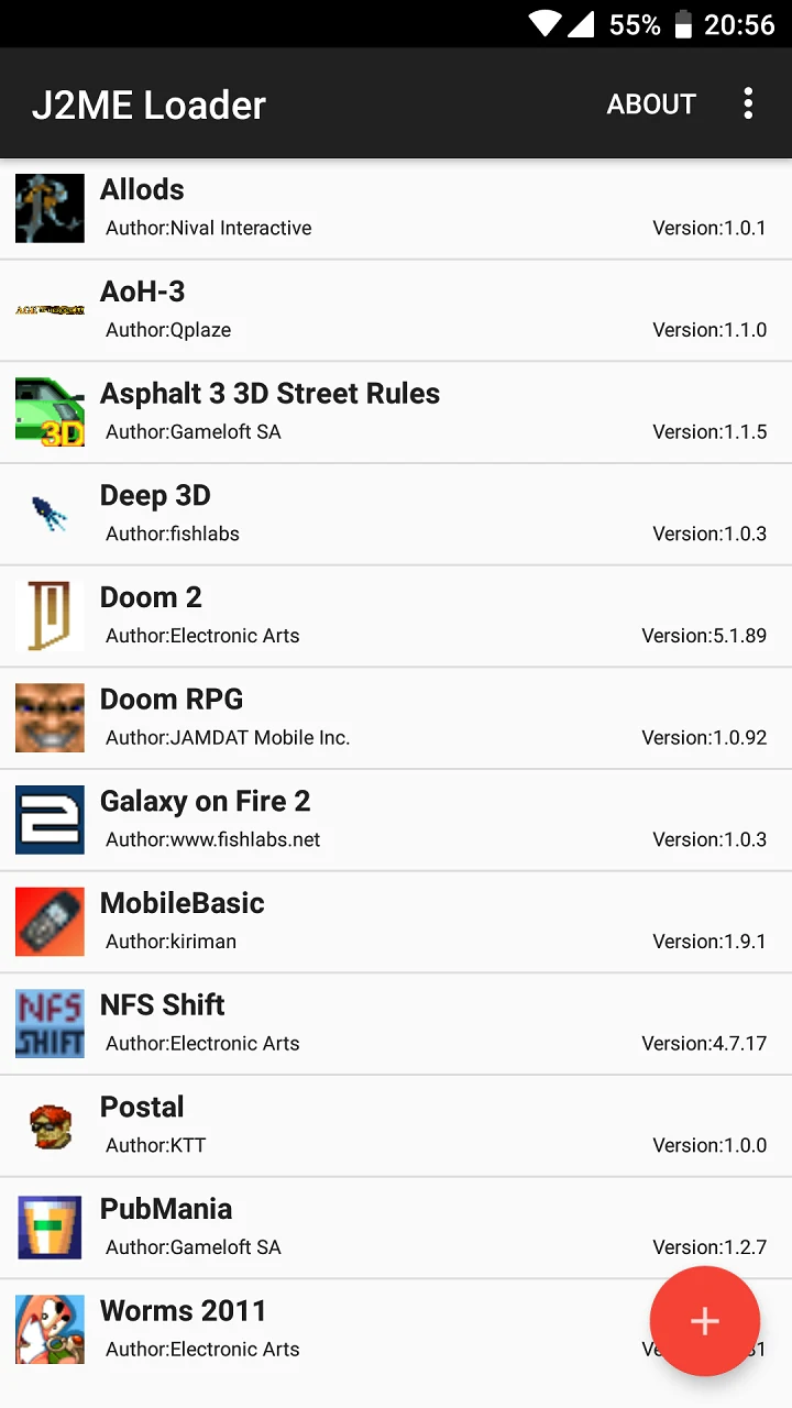 J2ME Loader screenshot