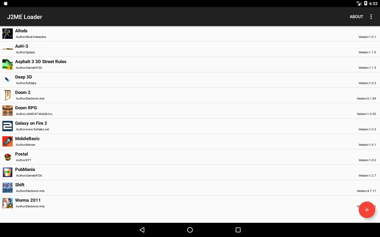 J2ME Loader screenshot